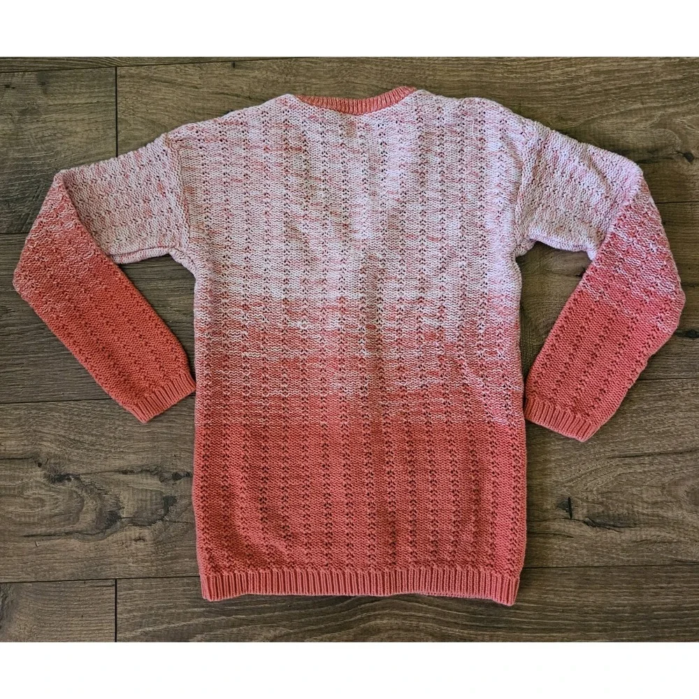 OSHKOSH  B'GOSH Girls Knit Pink Ombre Cardigan Sweater Size 8